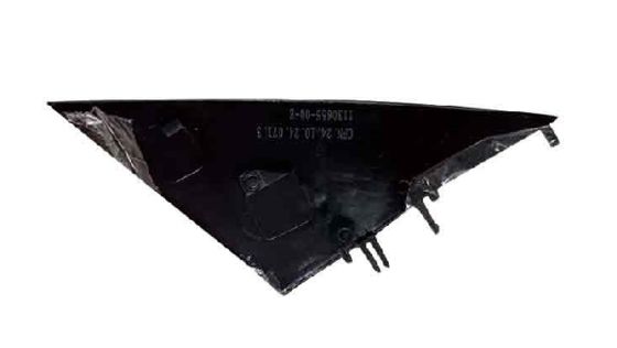 Κάλυψη αριστερού παράθυρου Α-Στήλη για το 2017-2023 Tesla Model 3 Μαύρο ABS πλαστικό