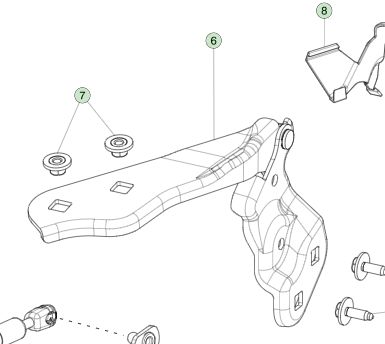 Το Tesla Model 3 2021 δεξί ενεργό μαντήλι καπό 1643846-00-A