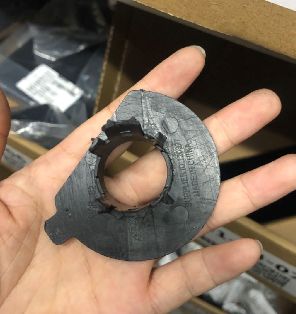 Tesla Model S Μπροστινός προφυλακτήρας Βάση αισθητήρα στάθμευσης S11 2015-2021 Μαύρο πλαστικό