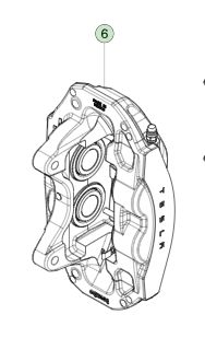 Τεσλά μοντέλο 3 αριστερό μπροστινό φρένο 8008202-00-A 2017-2023