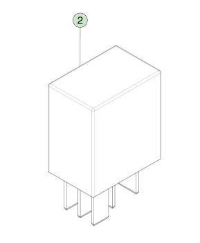 Ρελέ 40 Amp 12 Volt Plug-In για Tesla Model S (2012-2021) OEM Μέρος 1009577-00-A